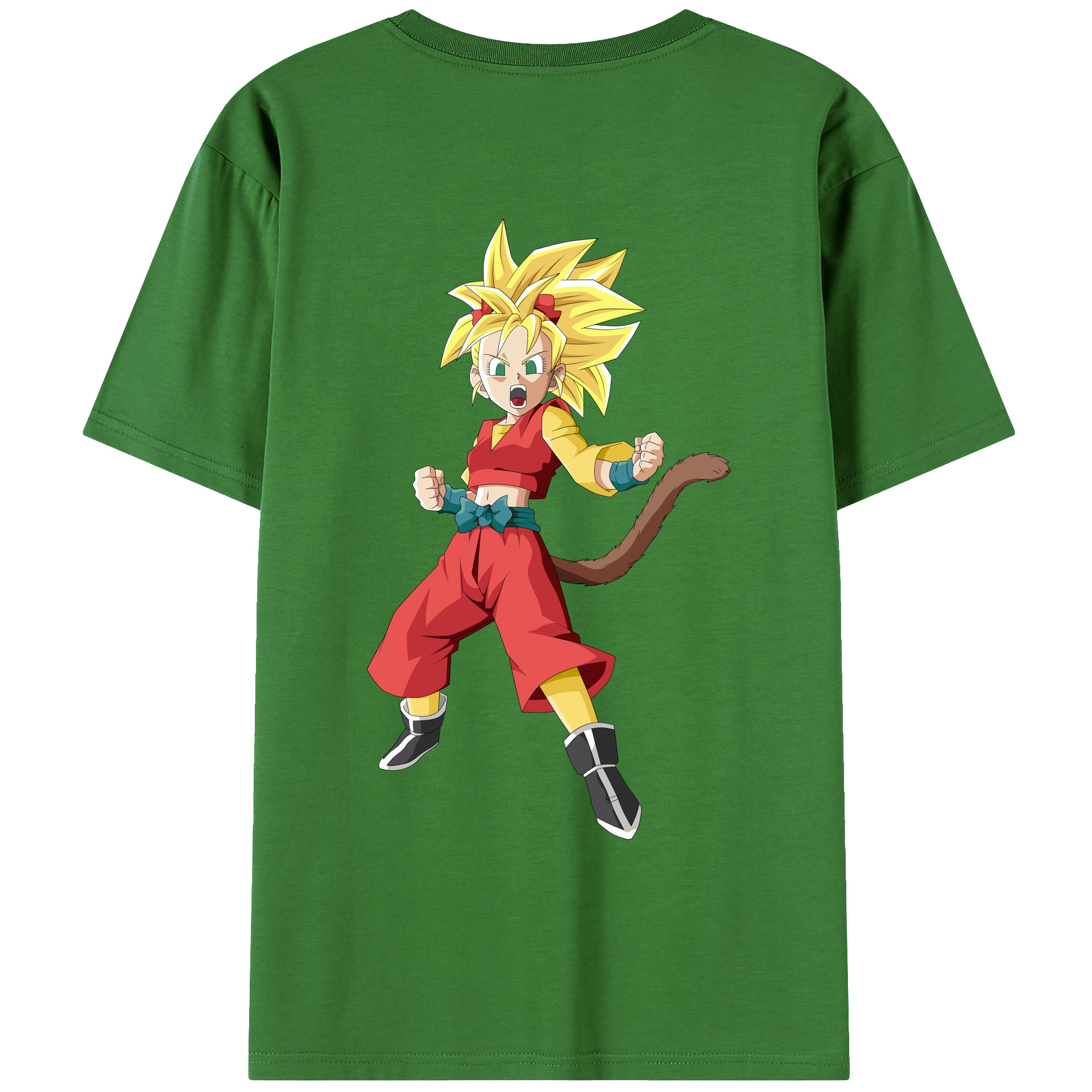 （画像用） ドラゴンボール カリフラ DRAGON BALL Caulifla レディース半袖Tシャツ(バックプリント)